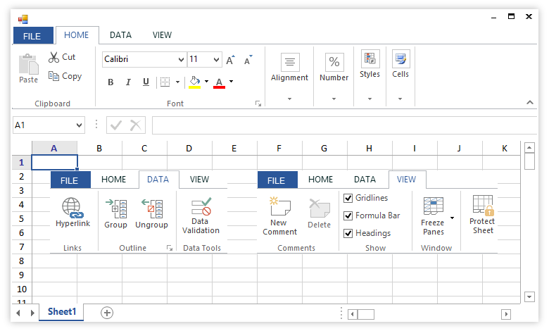 WinForms Spreadsheet Create View Edit Excel Syncfusion