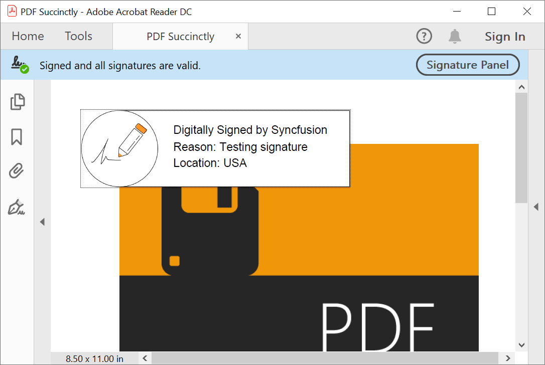 create digital signature for pdf
