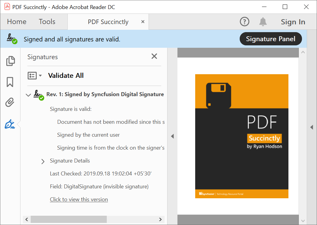 Digitally Sign and Verify Signatures in PDF Files Using C#: A