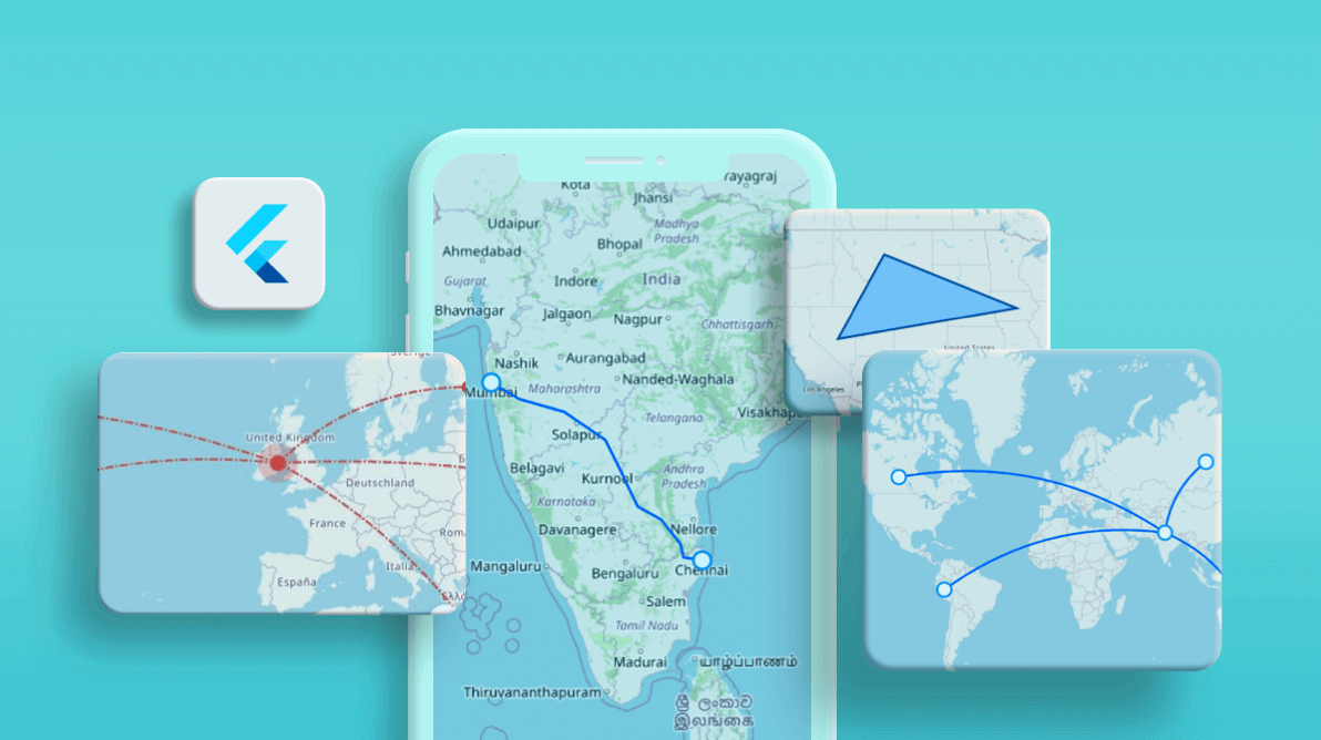 How to Display Routes and Highlight Regions in Syncfusion Flutter Maps