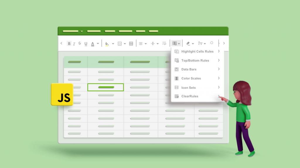 Formatting Essential JavaScript Spreadsheet: Conditional Formatting