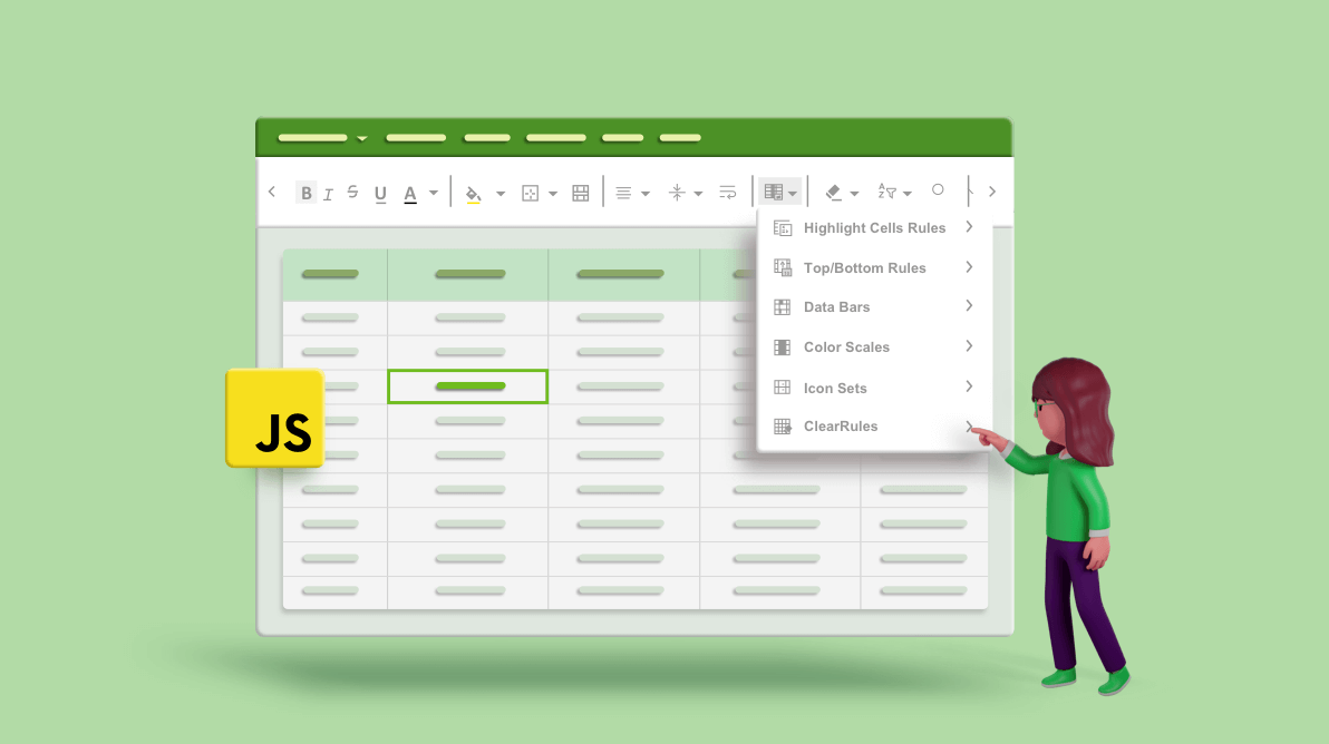 Formatting Essential JavaScript Spreadsheet – Conditional Formatting