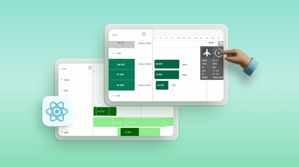 How to Develop a Flight Tracker Application with React Gantt Chart