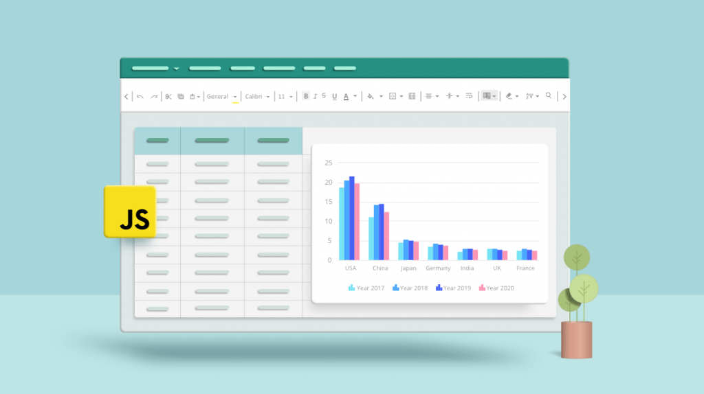 JavaScript Spreadsheet Chart Feature Overview