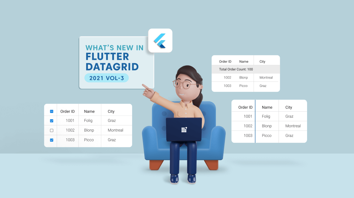 What’s New in 2021 Volume 3 Flutter DataGrid