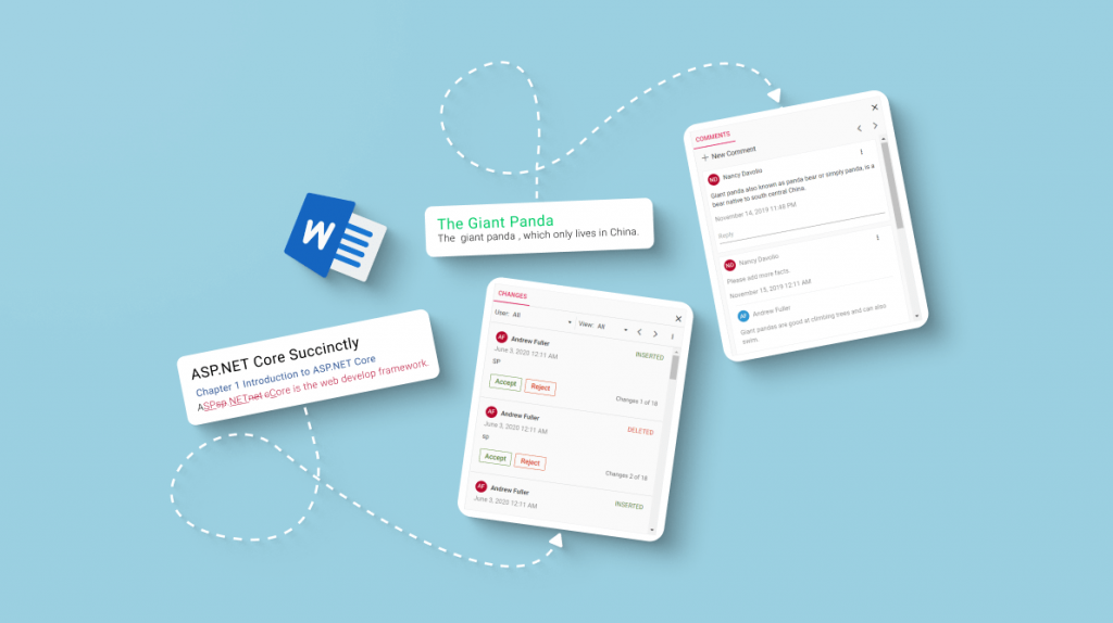 Review Word Documents with Track Changes and Comments in a Web Application