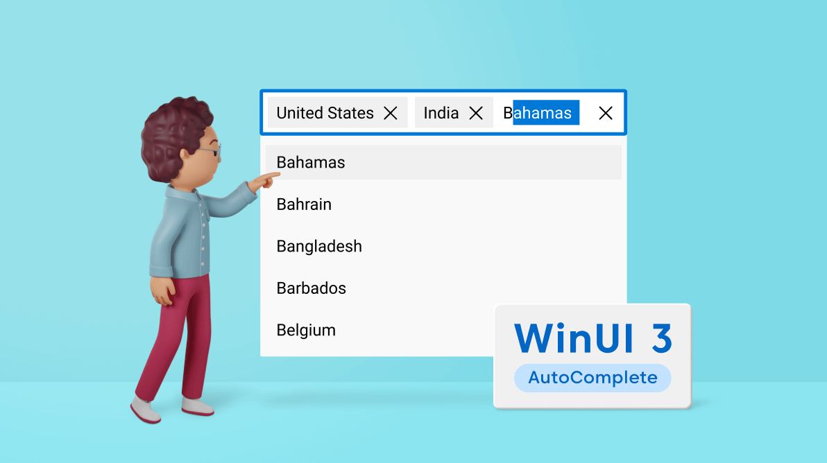 Introducing the New WinUI 3 AutoComplete Control