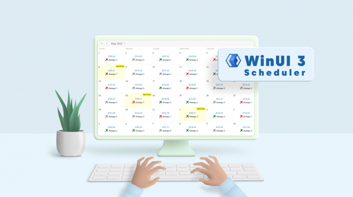 Design an Airfare Calendar to Display the Lowest Fares Using the WinUI