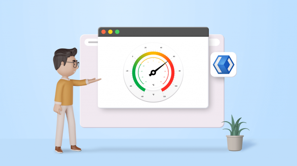 Design a Temperature Monitor Like a Pro Using WinUI Radial Gauge