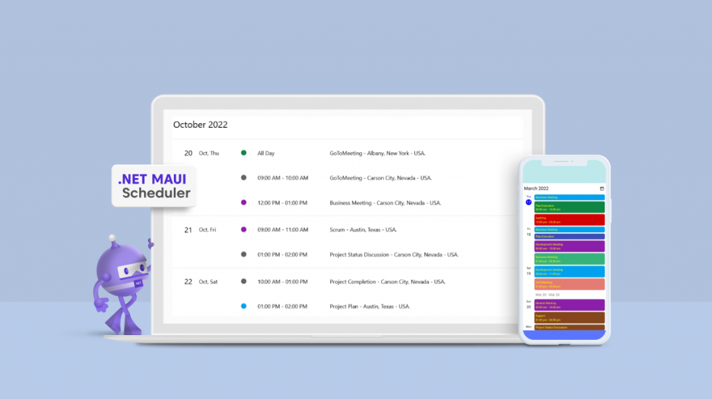 Agenda View in .NET MAUI Scheduler: A Perfect Tool for Modern-Day Office Management