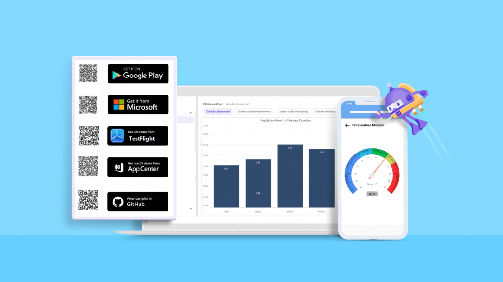 Syncfusion .NET MAUI Control Demos Are Now Available at App Stores