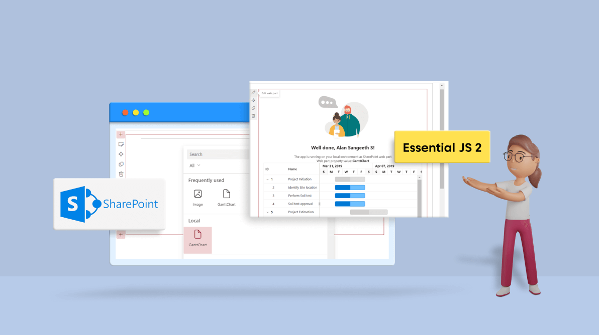 Using JavaScript Gantt Chart in SharePoint Web Parts for Effective Project Management Part 1