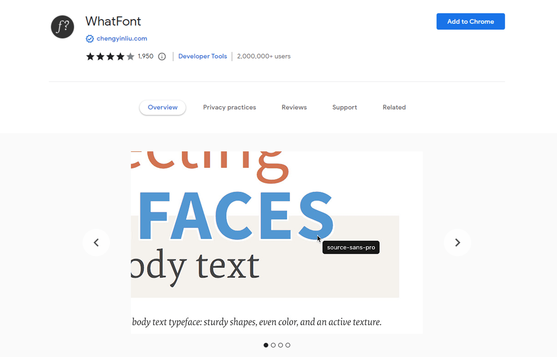 Download WhatFont Chrome Extension - Blogwings
