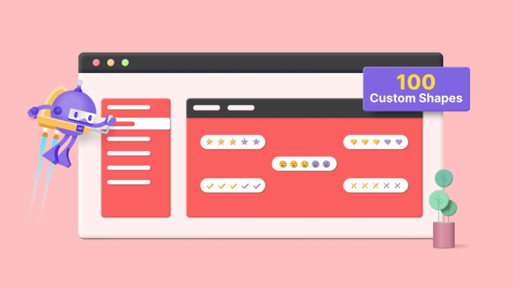 100 Ready-to-Use Custom Shapes for the Syncfusion .NET MAUI Rating Control