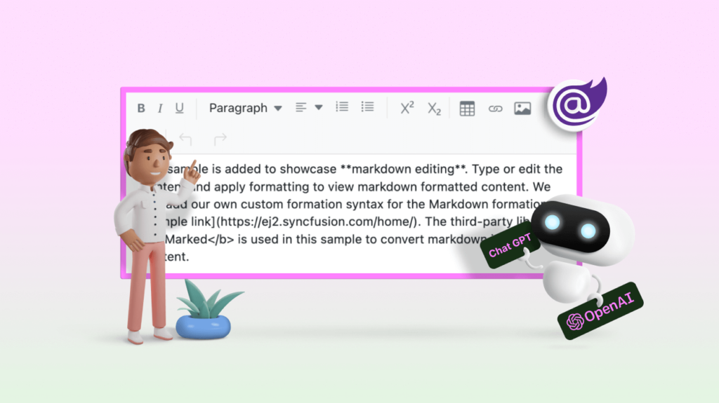 Simple Steps to Integrate OpenAI (ChatGPT) with Syncfusion’s Blazor Rich Text Editor