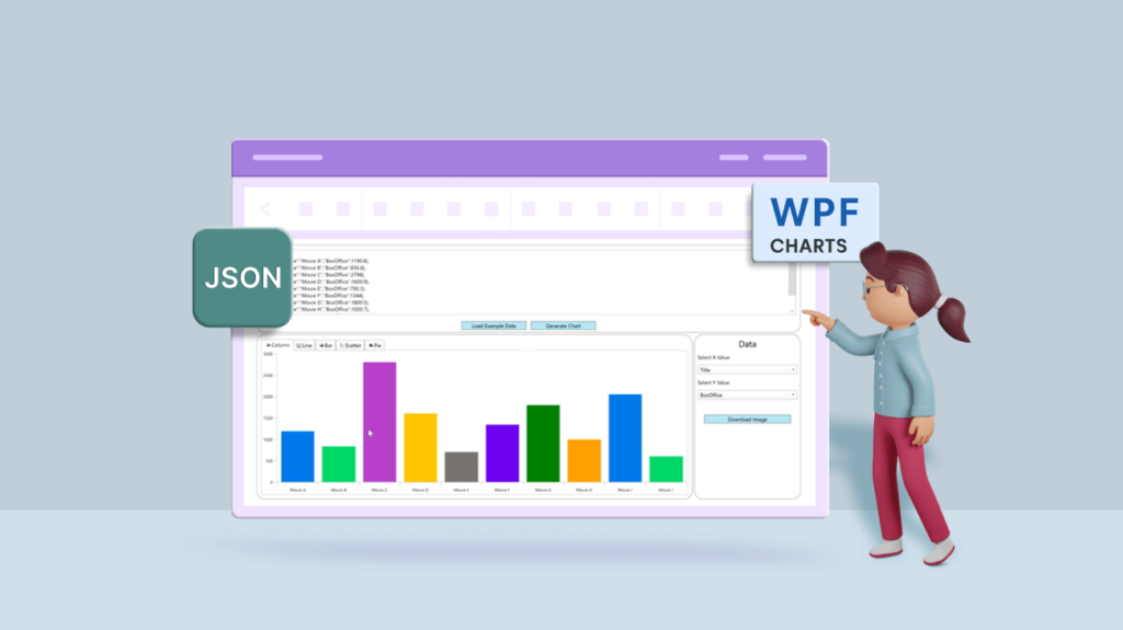 Visualize JSON Data Quickly Using WPF Charts