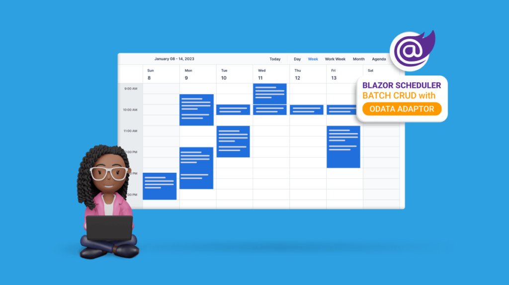 Seamlessly Perform Batch CRUD Operations in Blazor Scheduler with ODATA Adaptor