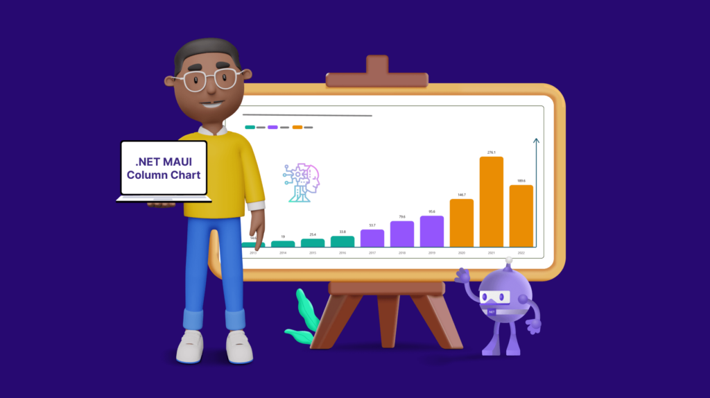 Chart of the Week: Creating a .NET MAUI Column Chart to Visualize the Corporate Investment in AI