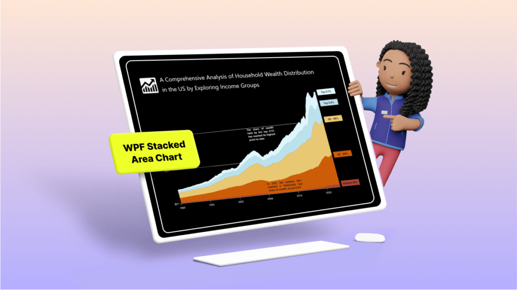 Chart of the Week: Creating a WPF Stacked Area Chart to Visualize Wealth Distribution in the U.S.