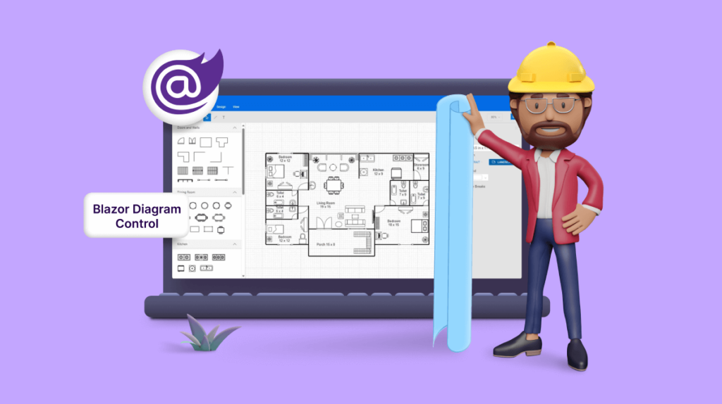 Create Interactive Floor Planner Diagrams using Blazor Diagram Library