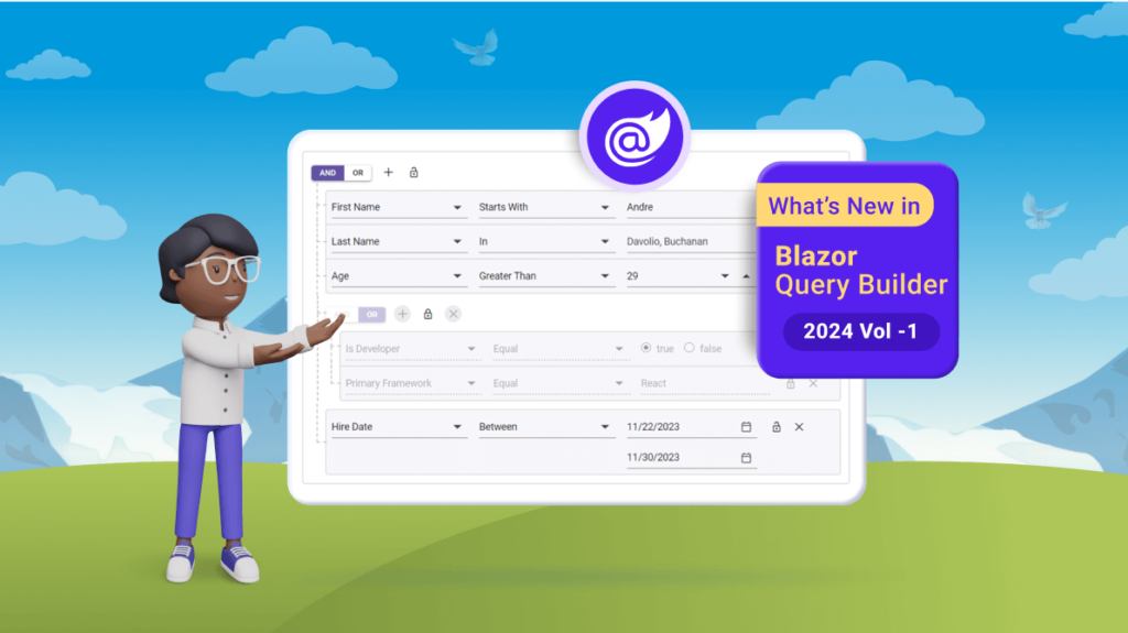 What’s New in Blazor Query Builder: 2024 Volume 1