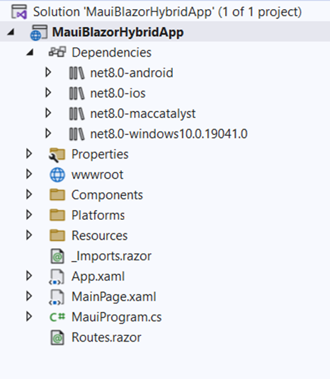 Create a new .NET MAUI Blazor hybrid app