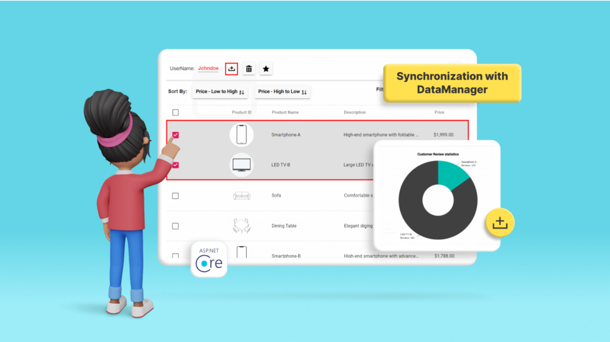 Effortlessly Synchronize JavaScript Controls Using DataManager