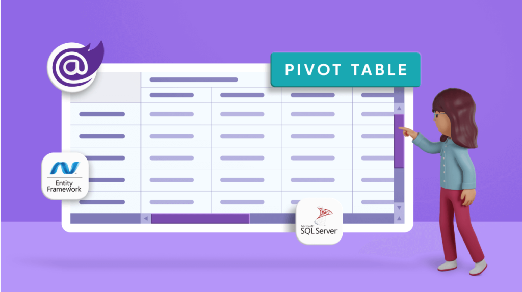 Easily Perform CRUD Actions in Blazor Pivot Table with SQL Database & Entity Framework