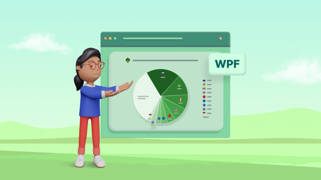 Chart of the Week: Creating a WPF Pie Chart to Visualize the Percentage of Global Forest Area for Each Country