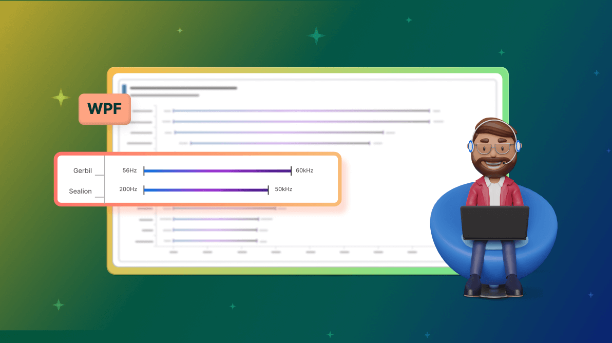 Chart of the Week: Creating a WPF Range Bar Chart to Visualize the Hearing Range of Living Beings