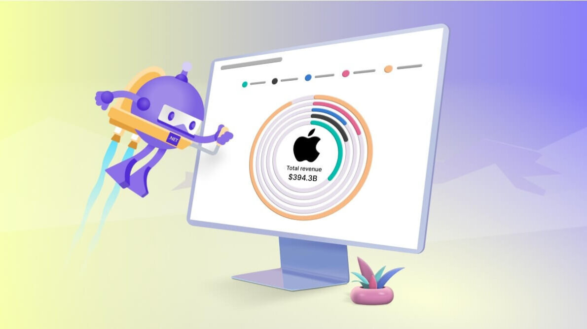 Creating the .NET MAUI Radial Bar to Visualize Apple’s Revenue Breakdown