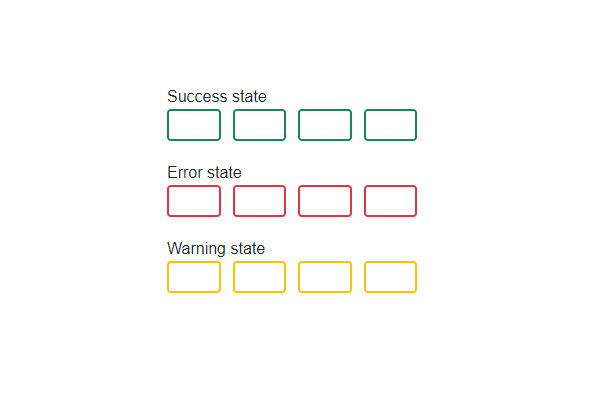 Validation states in Blazor OTP Input component