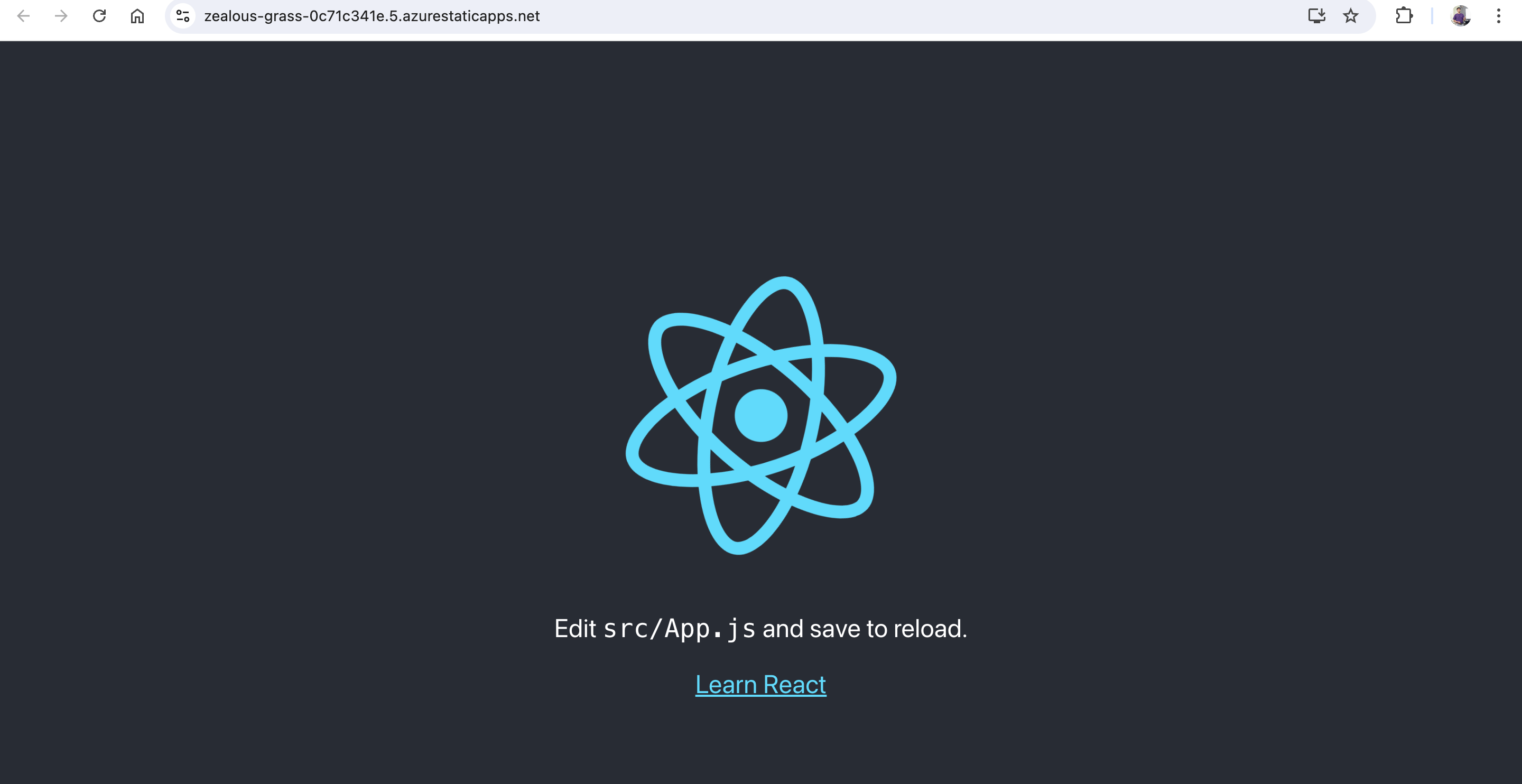 Deploying React app on Azure Static Web Apps