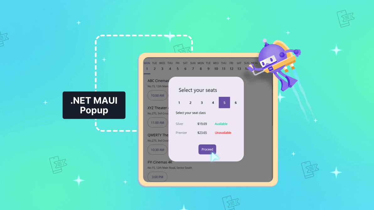 Easily Create a Movie Ticket Booking App Using .NET MAUI Popup Control