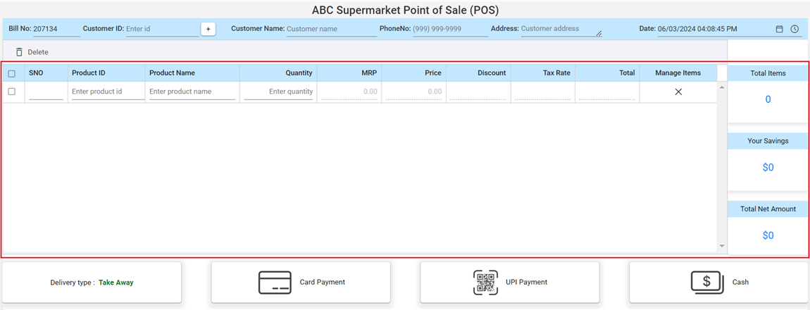 Generating inventory details using the React Data Grid