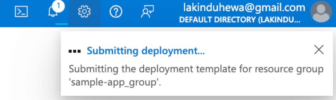 Initiating the deployment process