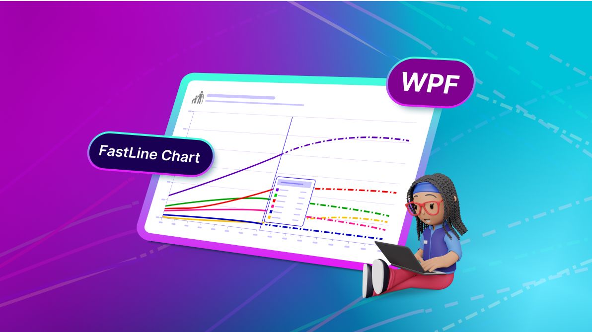 Create a WPF FastLine Chart to Analyze Global Population Trends by Age Group