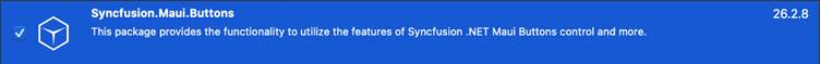 Syncfusion.Maui.Buttons NuGet package