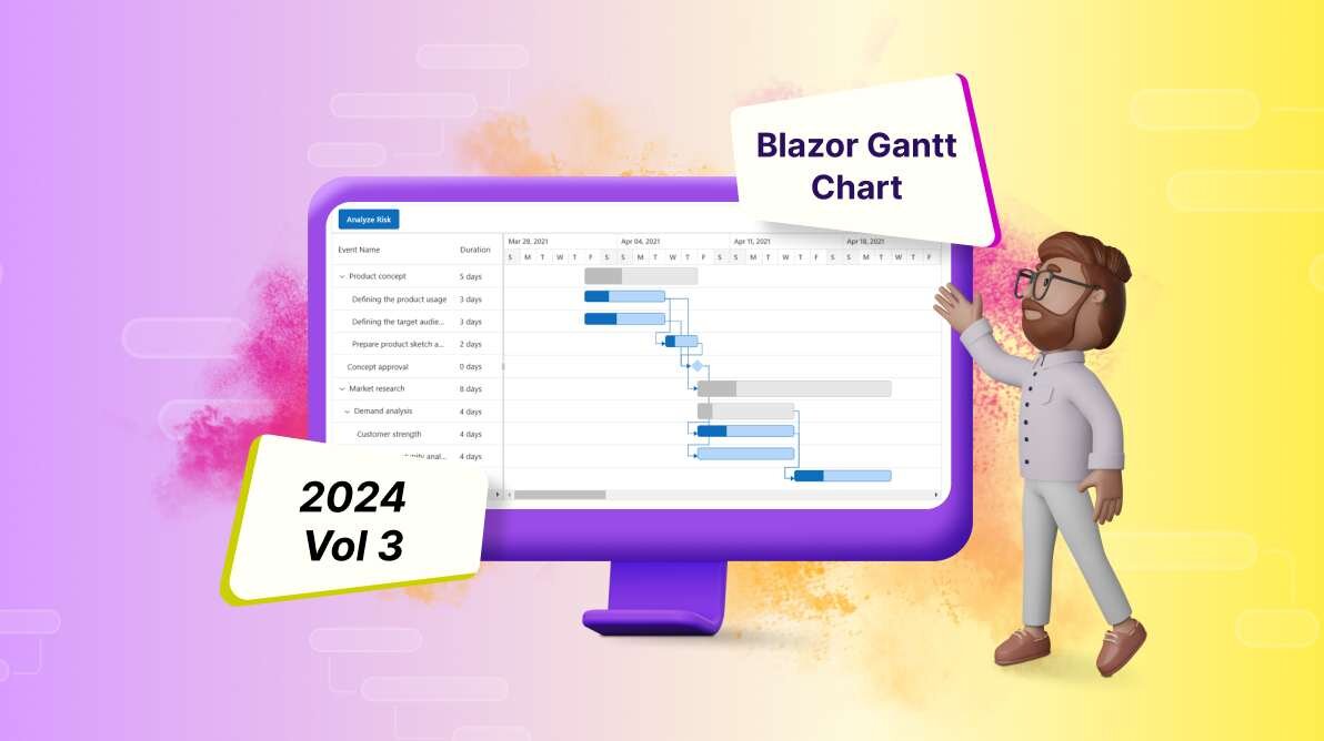 What’s New in Blazor Gantt Chart: 2024 Volume 3