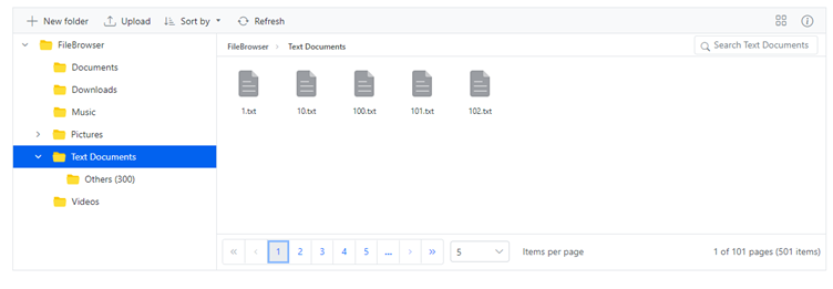 Customizing the Pagination