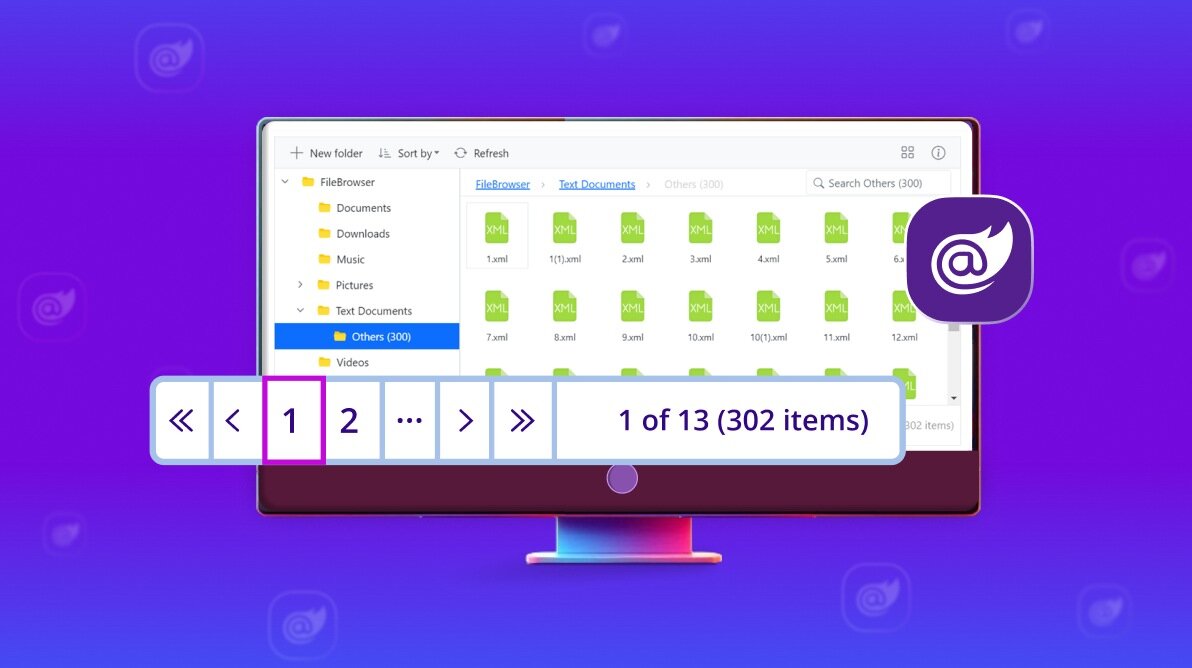Introducing Pagination in Blazor File Manager 