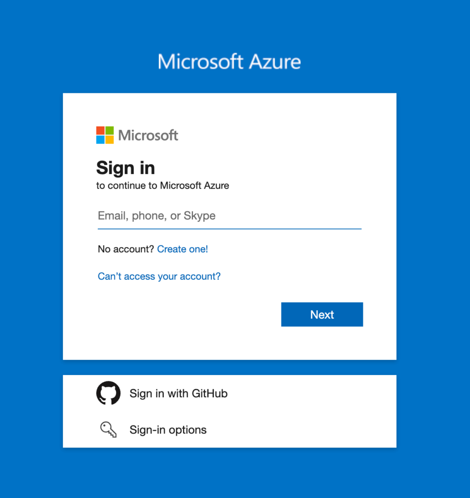  Log in to the Azure Portal