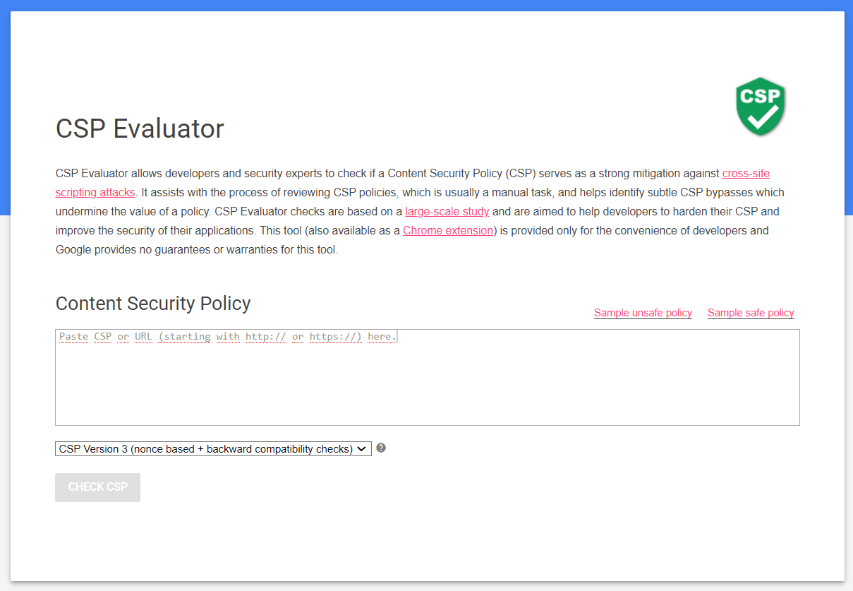 CSP Evaluator