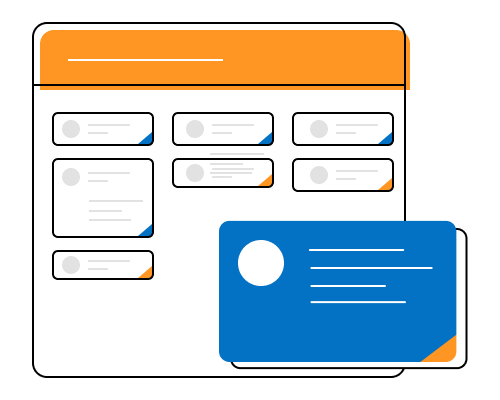 Cards in WinUI Kanban Board 