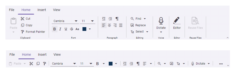 Blazor Ribbon component