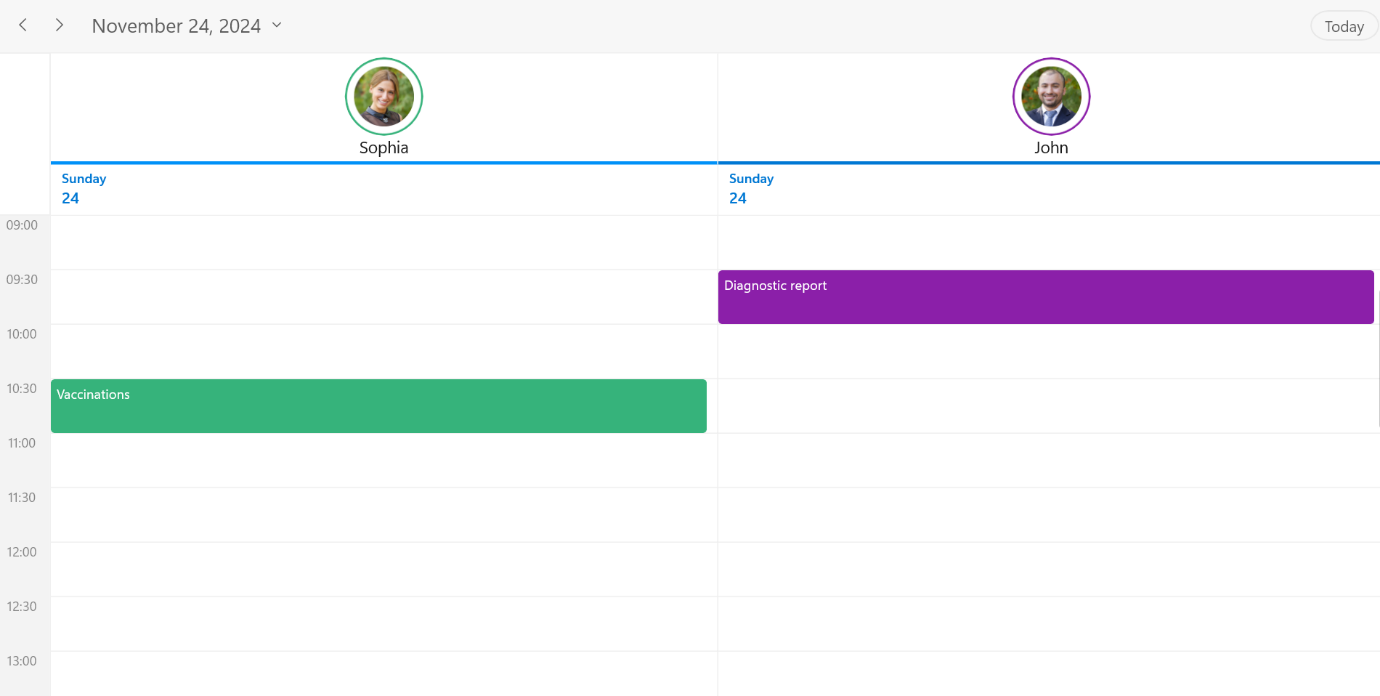 Designing appointment scheduling calendar for doctors using WinUI Scheduler