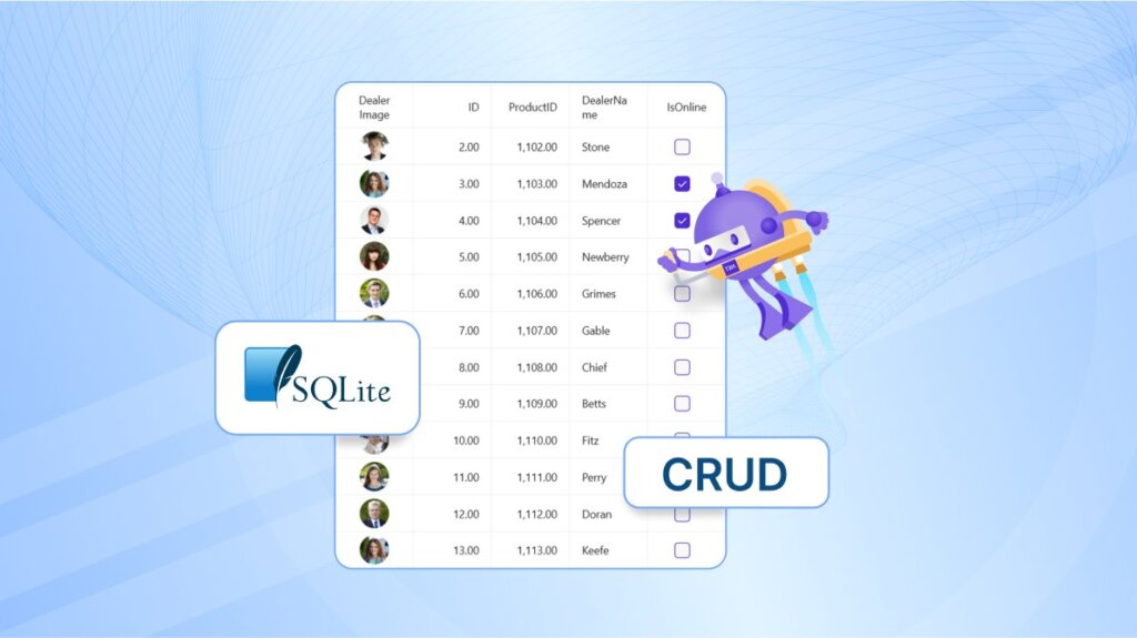 Easily Bind SQLite Database and Perform CRUD Actions in .NET MAUI DataGrid