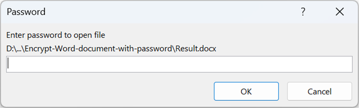 Encrypting a Word document with a password using .NET Word Library