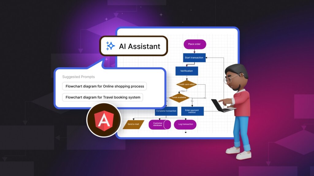 AI-Powered Text-to-Flowchart Converter Using OpenAI and Angular Diagram Library