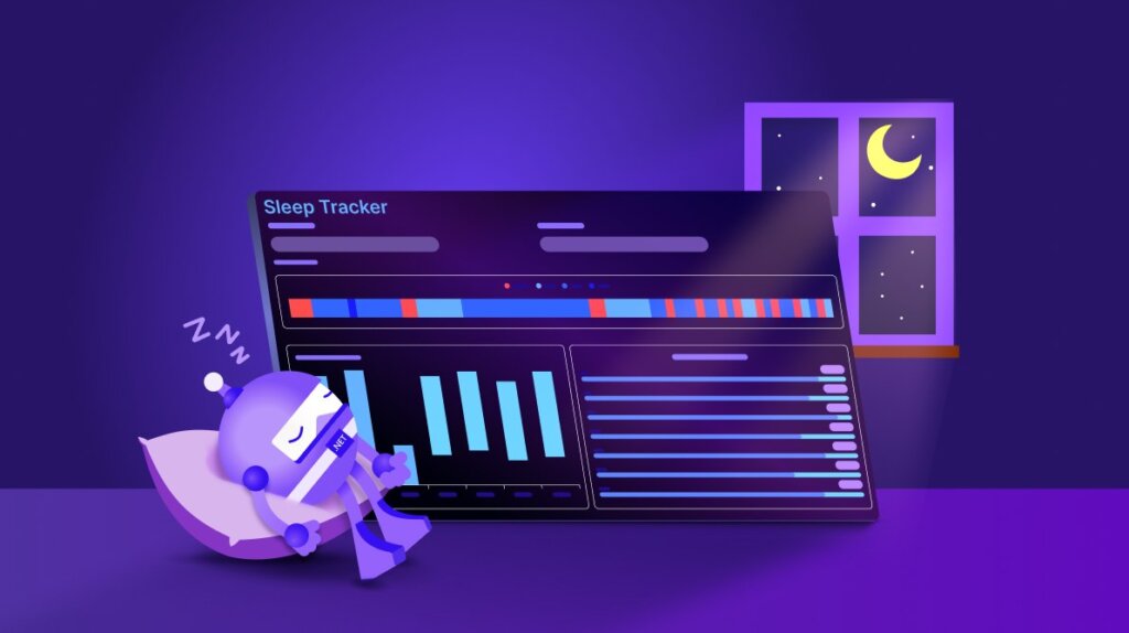 Sleep Pattern Analysis using .NET MAUI Toolkit Range Column Chart